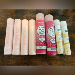 Lot of  8 brand new dry shampoos - CoLab, Monday & Batiste